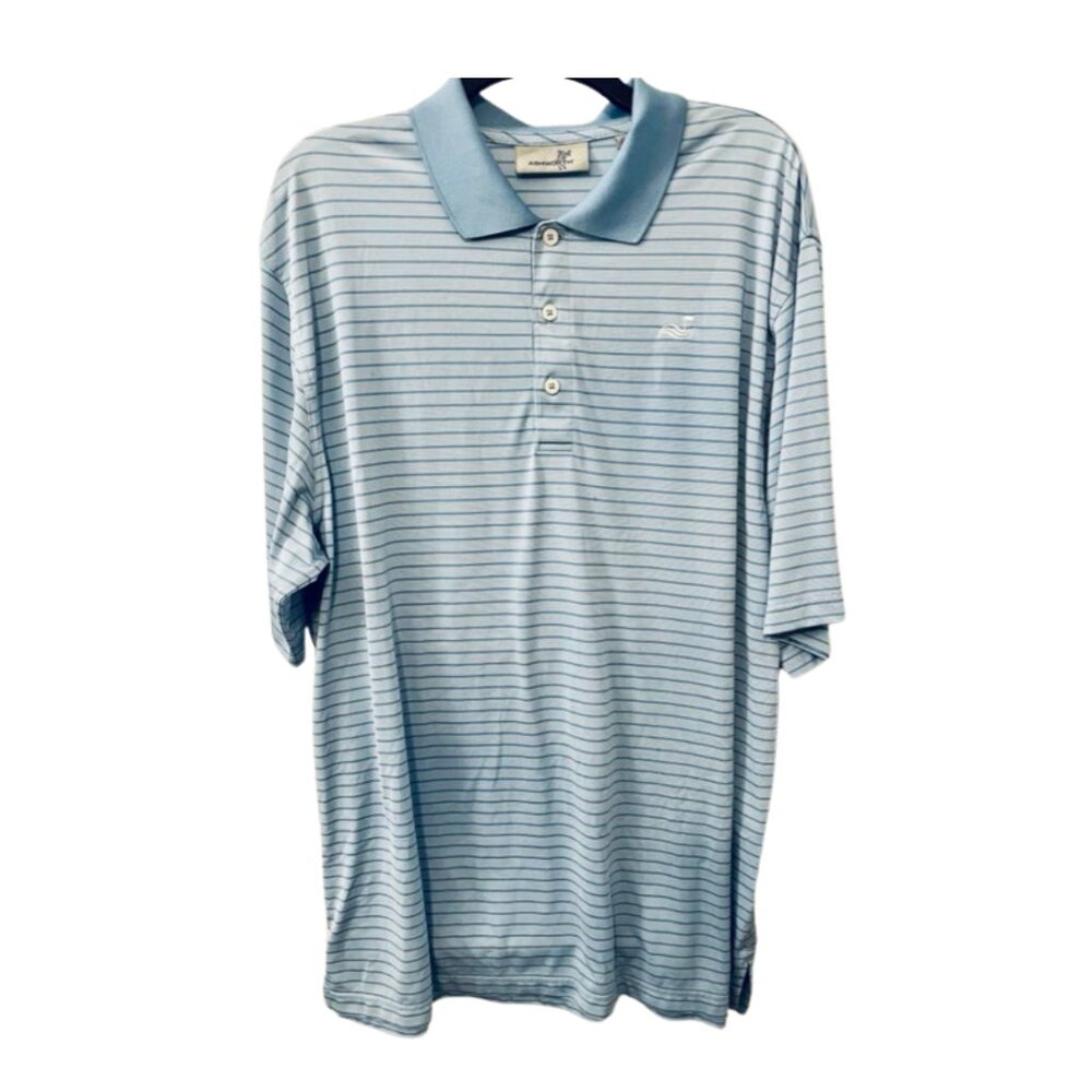 Ashworth Size XL Men's Striped Polo Shirt